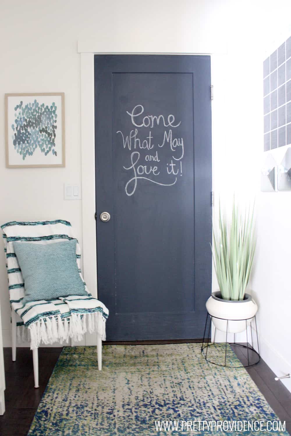 How to Paint a Chalkboard Door
